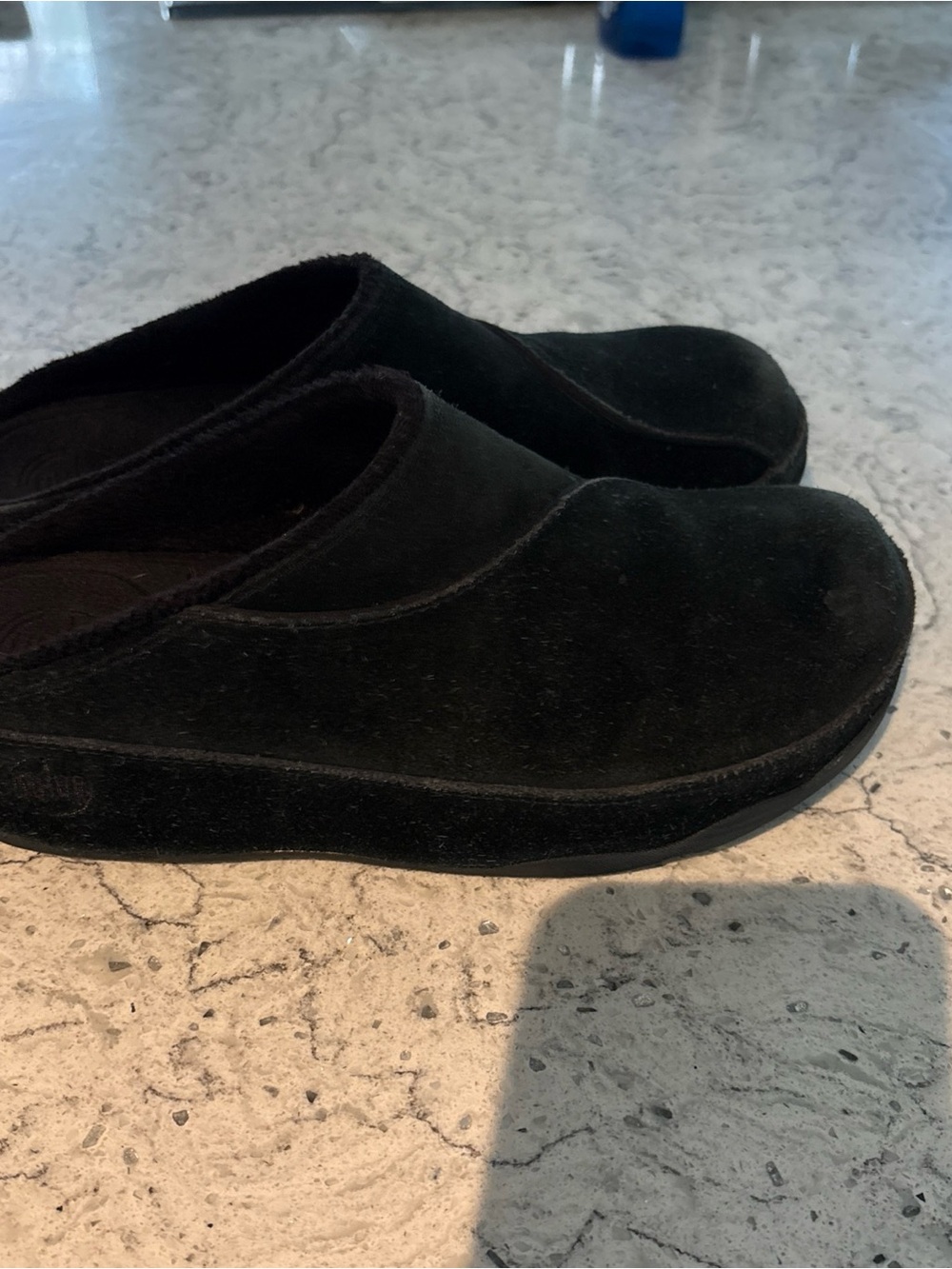 Fitflop Black Suede Slip-On Mule
